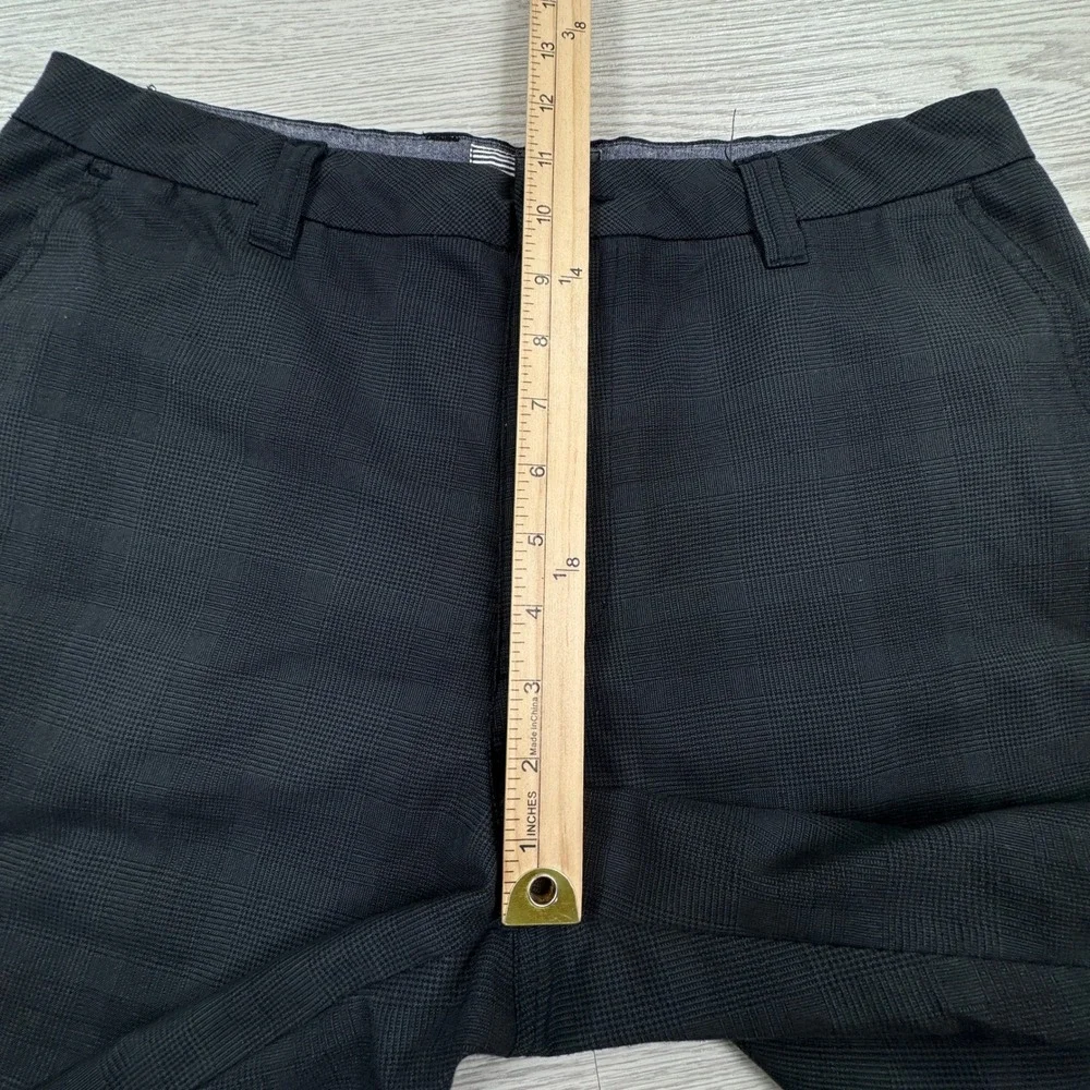 O'Neill Mens Hybrid Shorts Plaid Flat Front Black Size 32 Casual Surf Walkshorts